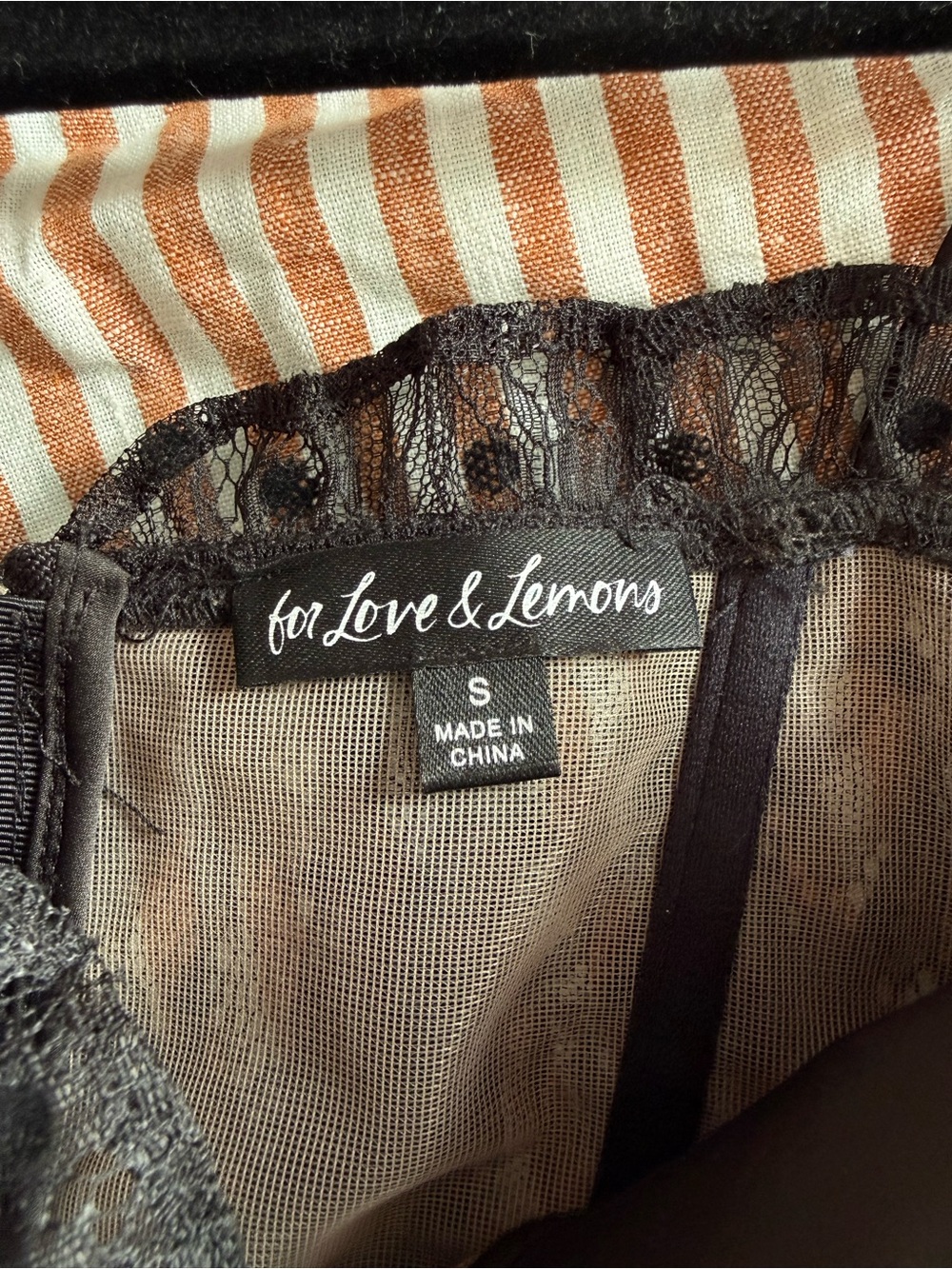 For Love & Lemons Black Sheer Polka-Dot Tiered Maxi Dress - Picture 5 of 9